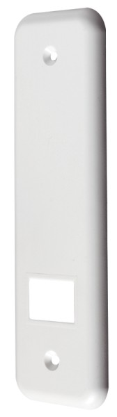 Abdeckplatte für einlassgurtwickler in weiß